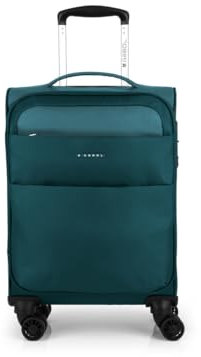 Gabol - Maleta de Cabina Blanda Cloud 55x38x20 cm - Equipaje de Mano Ligero 2kg con Capacidad 35L - 4 Ruedas Dobles y Cerradura TSA - Diseño Español en EVA Resistente y Flexible - Turquesa