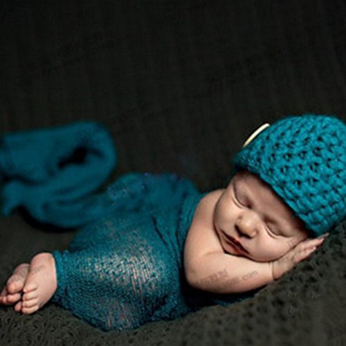 Amorar Neugeborenes Fotografie Wrap, Neugeborenes Baby Fotografie Requisiten Lange DIY Ripple Wrap Baby Foto Requisiten Hintergrund weiche Decke, Baby Fotoshooting Accessoires,EINWEG Verpackung