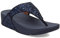 Fitflop Damen LULU Crystal Toe-Post Sandalen, Midnight Navy, 38 EU
