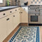 CREARREDA Läufer Teppich Küchenteppich Tile Carpet 50x120 Isolierend, feuerhemmend, Kratzfest, hypoallergen, leicht zu waschender Vinyl Teppich. Komplett in Italien hergestellt