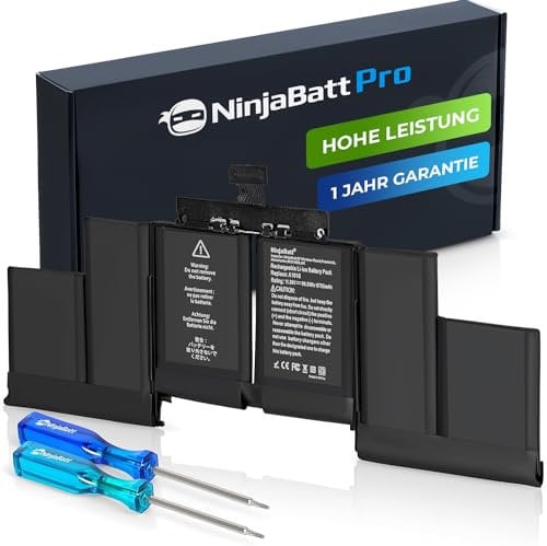 NinjaBatt Batería A1618 para Apple MacBook Pro Retina 15 [Año de Mediados de 2015 Solamente] A1398 - Alta Capacidad [11,36 V/99,5 WH]