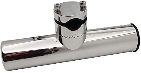 POFET 316 Stainless Clamp Clip on Fishing Boat Rod Holder for Rails Mount 19mm to 25mm