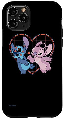 iPhone 11 Pro Disney Lilo and Stitch Angel Heart Kisses Case
