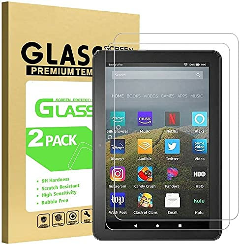 BNBUKLTD (2 Pack) Compatible for Amazon F i r e HD 10 Plus 2021 Tempered Glass Screen Protector Tablet