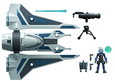 Star Wars Mission Fleet Stellar Class BO-Katan Gauntlet Sternenjäger Sternenjäger-Attacke 6 cm große Figur & Fahrzeug, Kids ab 4 Jahren