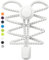 Stepace Cordones Elasticos, 2 Pares Cordones Elasticos Zapatillas Deporte, Cordones Zapatos Ajustables sin Atar para Adultos y niños Blanco Sólido