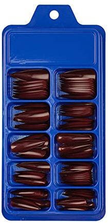 MaNMaNing Farbige lange Stiletto Press On Nails Full Cover Pointys Fake False Nails Künstliche Fingernägel für Frauen Mädchen Acryl Nail Design Salon Maniküre Extension MM629H10797