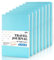 feela Notizbuch A5 Softcover, 8 Stück Notizbuch liniert, Notizheft mit 92 Seiten, 14x21cm, Notizblock Set gut für Büro und Schule zum Zeichen, Schreiben, für Student und College, Din A5, hellblau