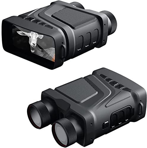 Djioyer Nachtsichtbrille, Nachtsicht-Fernglas, 5-facher Digitalzoom, 1080p Full HD Infrarot-Nachtsichtfernrohr mit 7,6 cm TFT-Bildschirm, Nachtsicht für Jagd, Camping, Reisen