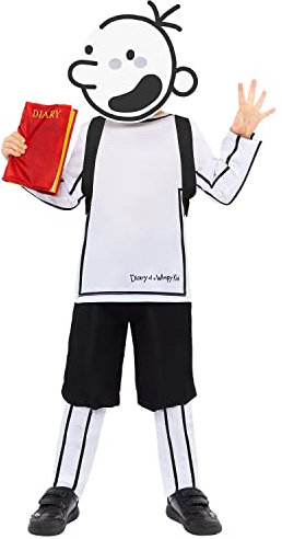 amscan 9918133 Unisex Offiziell lizenziertes Tagebuch eines Wimpy Kid, Kinder, Mehrfarbig, 4-6 Jahre