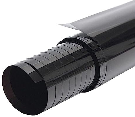 MOCNT Film de Teinte de Vitre Voiture 35% VLT Film Teinté de Fenêtre Fumée Noir Rouleau Autocollant Verre Film Teinte Solaire Protection Film de Verre Anti Regard 60cm X 600cm