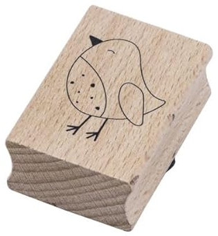 Artoz Stempel – Holzstempel – „Vogel“ – 50 x 35 mm – Motivstempel zum Kartenbasteln für Einladungen, Geburtstag, Grüße
