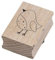 Artoz Stempel – Holzstempel – „Vogel“ – 50 x 35 mm – Motivstempel zum Kartenbasteln für Einladungen, Geburtstag, Grüße