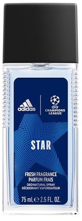 adidas UEFA STAR Edition Erfrischend Herren Deodorant Natur Spray Zitrusduft 75ml