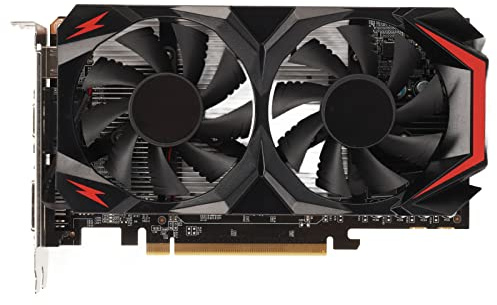 Yanmis GTX 550Ti Grafikkarte, 192Bit GDDR5 3760MHz PCI Express 2.0 Gaming GPU Grafikkarte, HDMI VGA DVI mit Doppel Kühl Ventilatoren für Büro-und PC-Spiele
