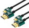 Thsucords Câble Mini HDMI vers HDMI 1M Lot de 2, Ultra Extrêmement & Fin Flexible Câble Mini HDMI Supporte 3D/4K@60Hz/18Gbps/1080P pour Nikon,Canon,Caméscopes,Ordinateurs portables,Tablet