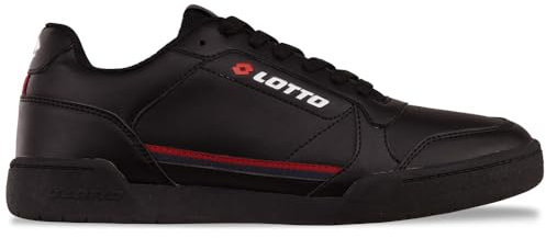 Lotto Unisex Sneaker, Black/RED, 41 EU