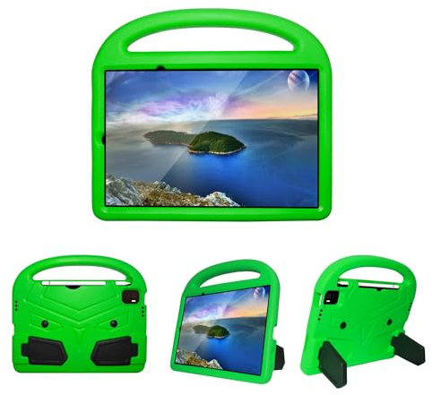 Schutzhülle Tablet-Hülle Compatible with Kinder, kompatibel mit Xiaomi Mi Pad 5/Mi Pad 5 Pro 11 2021 – robuste, leichte, stoßfeste EVA-Schutzhülle mit Griff und Ständer Hüllenabdeckung ( Color : Green