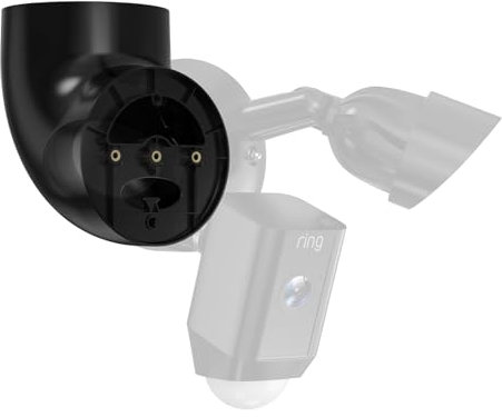 MSAFF Eaves Mount for Ring Floodlight Cam Wired Pro/Plus & Blink Wired Floodlight Camera - ABS Stability Protective Case Perfectly Compatible (Black)