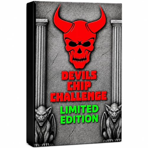 DEVILS CHIP CHALLENGE® – Carolina Reaper Hot Chip Challenge – World’s Hottest Tortilla Chip – Extreme Spicy One Chip Challenge – Limited Edition