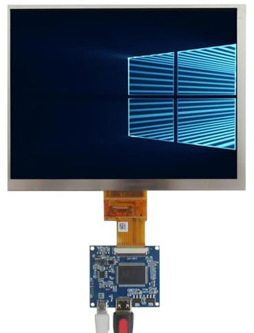 8 Inch 1024x768 Universal DIY Portable 4:3 IPS LCD Display Screen Monitor, Driver Control Board, PC Computer Secondary Screen
