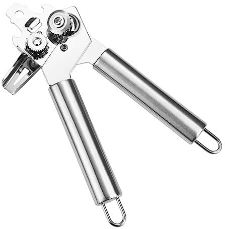 OKUMEYR Abridor De Latas De Acero Inoxidable Abrebotellas y Destapador De Vino