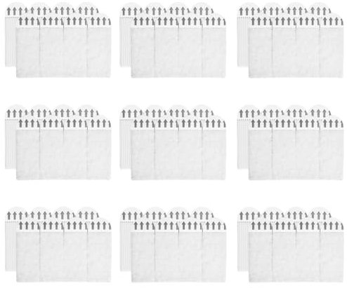 XENQITO 36 Stück Klebenagel für Bilderrahmen Spurlos Klebenägel, Poster Strips Bilder Aufhängen Ohne Bohren, Doppelseitiges Klettband, Klettverschluss, Rückstandsfrei Klett Klebeband Bilderhaken