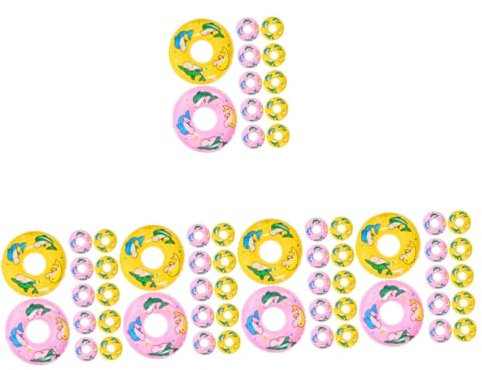 COLLBATH 100 STK Puppenschwimmring Solarpool Winziges Schwimmen Schwimmbad Kinderbecken Aufblasbare Schwimmbecken Aufblasbares Schwimmbecken Schwimmt Floats Für Erwachsene Plastik