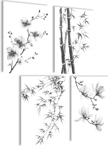 mojoliving Japan Poster Japan Deko Japanische Deko Aesthetic Bilder Anime Japanische Bilder Anime Poster Wohnzimmer Geschenk (Japan Bamboo)