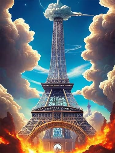 Turm-Wolke Jigsaw Puzzles for Adults 1000 Jigsaw Puzzles Adults,1000 Pieces Puzzle Educational Challenge Toy Games Beautiful Home Decoration Puzzle