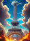 Turm-Wolke Jigsaw Puzzles for Adults 1000 Jigsaw Puzzles Adults,1000 Pieces Puzzle Educational Challenge Toy Games Beautiful Home Decoration Puzzle