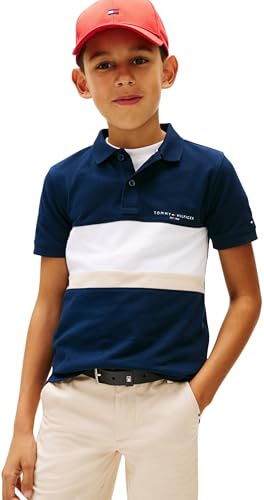 Tommy Hilfiger Jungen Mini Corp Emb Clrblock Polo Ss Kb0kb10383 Polos (1er Pack)