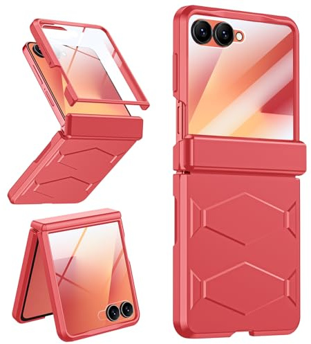 LEIAU for Samsung Galaxy Z Flip 7 Case 5G (2025) | Magnetic Hinge Protection | 9H Screen Protector | Slim Fit