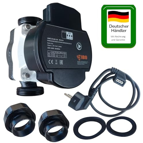 PAG Turbo GmbH® - Hocheffiziene Heizungspumpe Umwälzpumpe AMG 25-40/180, 15-60/130, 25-60/130, 25-60/180, 25-80/180, 32-80/180 mit PWM Signal (AMG 25-60/130)