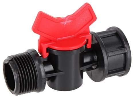 REKUBIK Kunststoff Mini Klappenhahn Außengewinde x Innengewinde Größe 3/4 AG x 3/4 IG