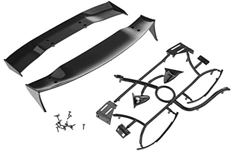 D DOLITY Heckflügel Rückspiegel Scheibenwischer Heckspoiler Schwarz (Black) Polyethylen (PE) oder Polypropylen (PP) Selbstklebend Auto