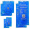 ManyMore 6er-SET Kalt-Warm-Kompressen in 3 Größen - 9x16cm, 13x14cm, 12x29cm - Mikrowellen-geeignet, Gel-Material, Therapeutische Thermo-Kompressen-Set, Praktisch, Blau
