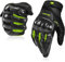 Motorradhandschuhe Atmungsaktive Motorradhandschuhe Leder Vollfinger Knöchelschutzpolster Touchscreen