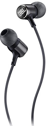 JBL Live 100 - Auriculares in-ear con micrófono y mando a distancia, color negro