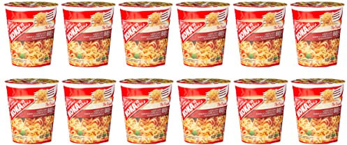 Koka Noodles Original Beef Flavour Oriental Style Instant Noodles 12 Cups of 70 g