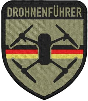 Copytec Patch Drohenführer Drohne Deutschland Pilot Abzeichen Tarn Sport 75x65mm#36753