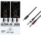 Behringer Best Price Square DI Box/Signal Splitter, DI-20 DI20 by Adam Hall Cables K3YWPP0300 Audiokabel 3,5mm Klinke Stereo auf 2 x 6,3mm Klinke Mono 3m