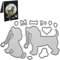 Wudaizhi Hund Metallschneide Tierform Schneideform Scrapbook Papierhandwerk Form Klinge Stanzschablone Stempel Stanze Ausschnitt,