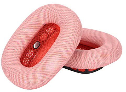Almohadillas para Auriculares, Espuma Viscoelástica Suave Proteína Airpods MAX Coussinets de Repuesto Almohadillas de Cuero Orejeras para Airpod MAX HeadphonePink (Rosa)