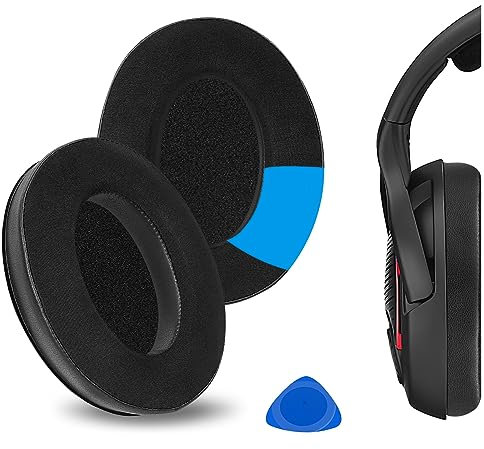 Geekria Sport Cooling-Gel Replacement Ear Pads for Sennheiser GAME ONE/ZERO, PC 360/ 363D/ 373D Headphones Ear Cushions, Headset Earpads, Repair Parts (Black)