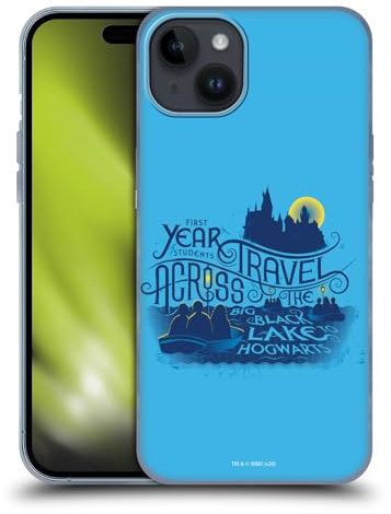 Head Case Designs Offizielle Harry Potter Big Black Lake Deathly Hallows XVIII Soft Gel Handyhülle Hülle kompatibel mit Apple iPhone 15 Plus