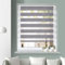 Grandekor Doppelrollo Klemmfix ohne Bohren Marmor Grau 90x200cm(Stoffbreite 86cm) Fenster Rollos für innen Klemmrollos Duo Rollos für Fenster ohne Bohren mit Bohren Privatschutz UV-Schutz Zebrarollo
