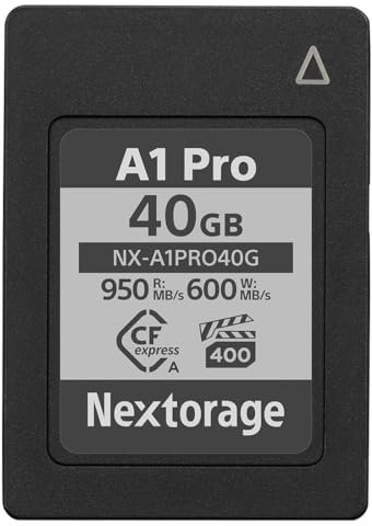 Nextorage 40GB CFexpress TYPE A VPG400 pSLC Japanese brand Max.write speed 950MB/s Max.read speed 600MB/s Sony Alpha series compatibility confirmed 4K/8K RAW memory card NX- A1PRO Series NX-A1PRO40G