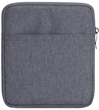 SOENS Custodia protettiva for lettore di e-book adatta for Kobo libra 2 N418 2021 H20 N873 2019 Borsa con cerniera antiurto da 7 pollici (Color : Dark grey)