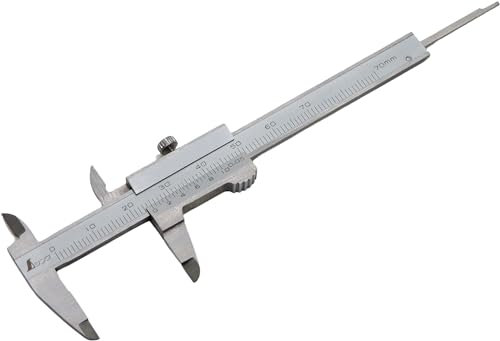 Shinwa 19892 Mini Messschieber aus Edelstahl 70mm - Hochwertige Schieblehre mit 0,05mm Genauigkeit